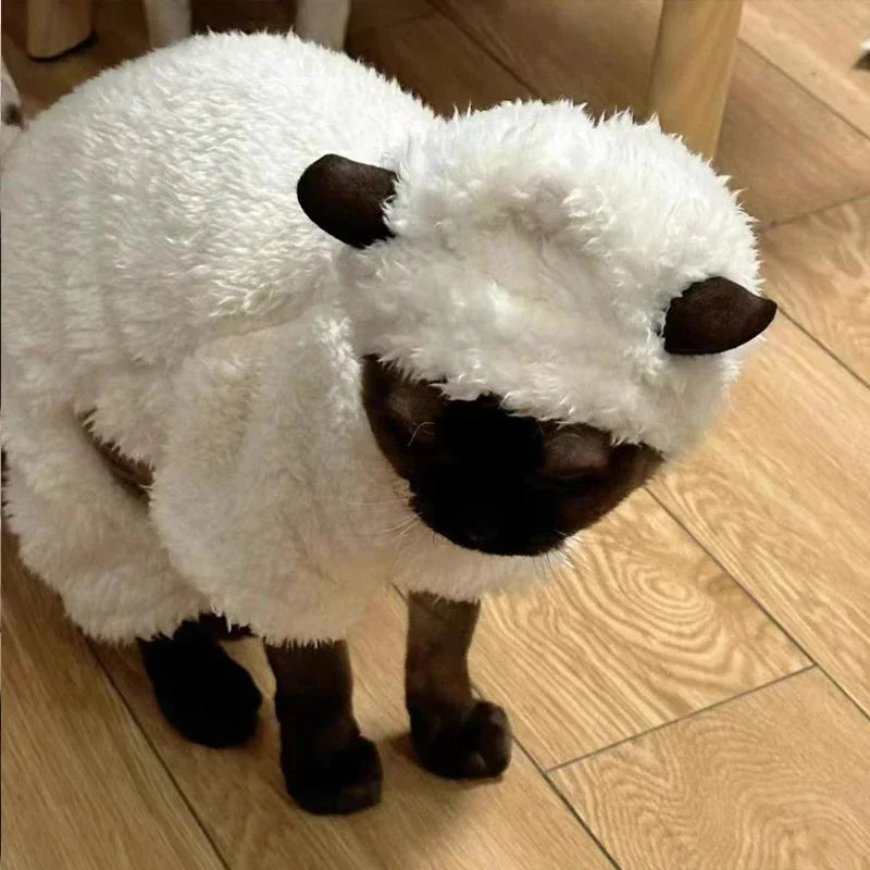 Lamb Costume for Cat or Dog - Halloween Costume