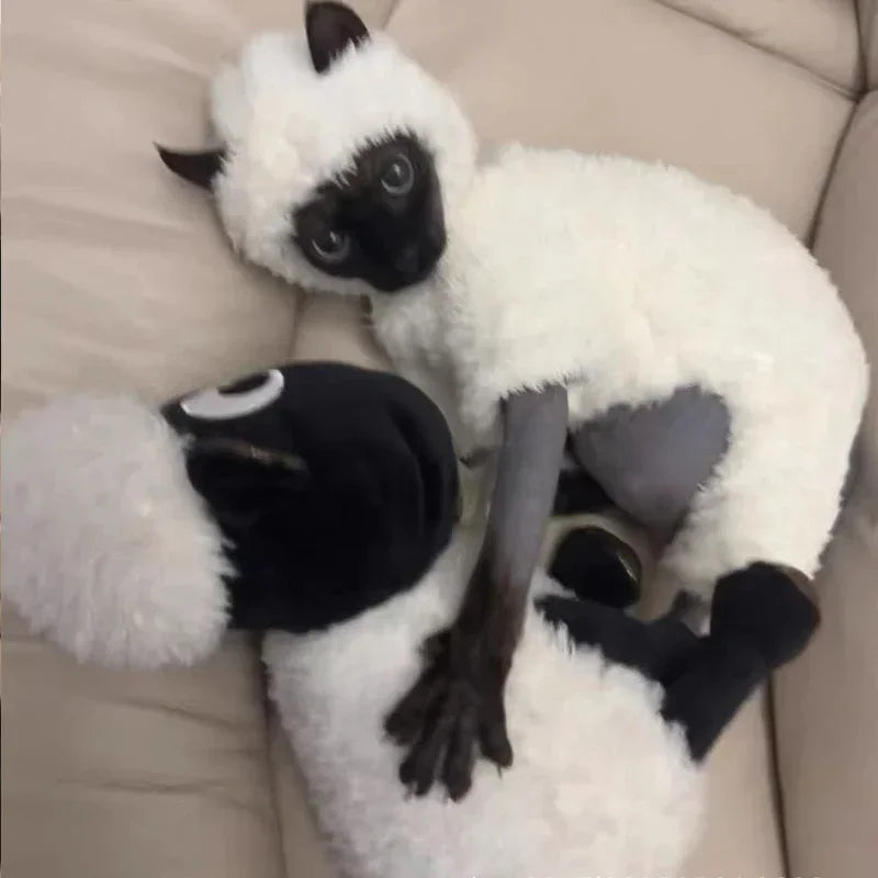 Lamb Costume for Cat or Dog - Halloween Costume