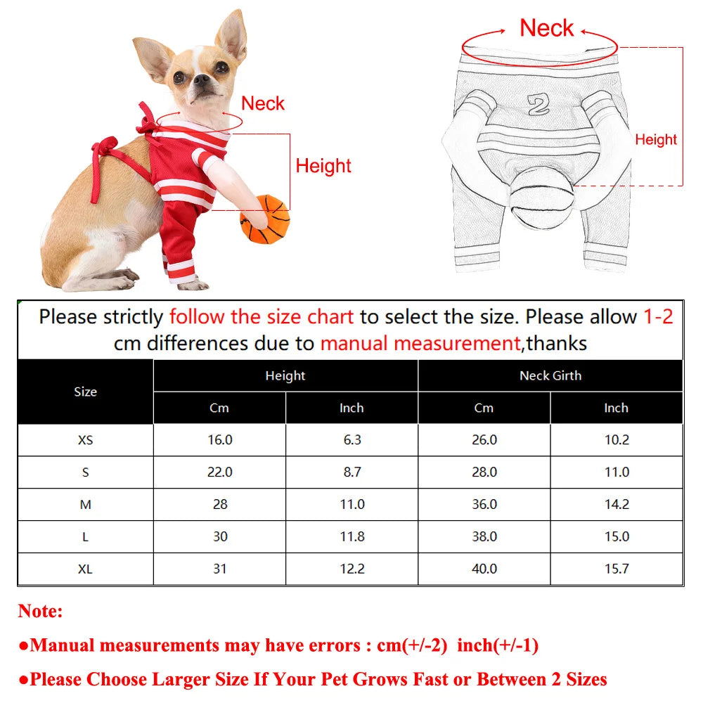 Basketball Star Halloween Costume for Dog or Cat