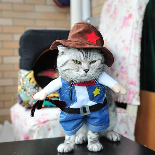 Wild West Cowboy Costume for Dog or Cat - Halloween Costume