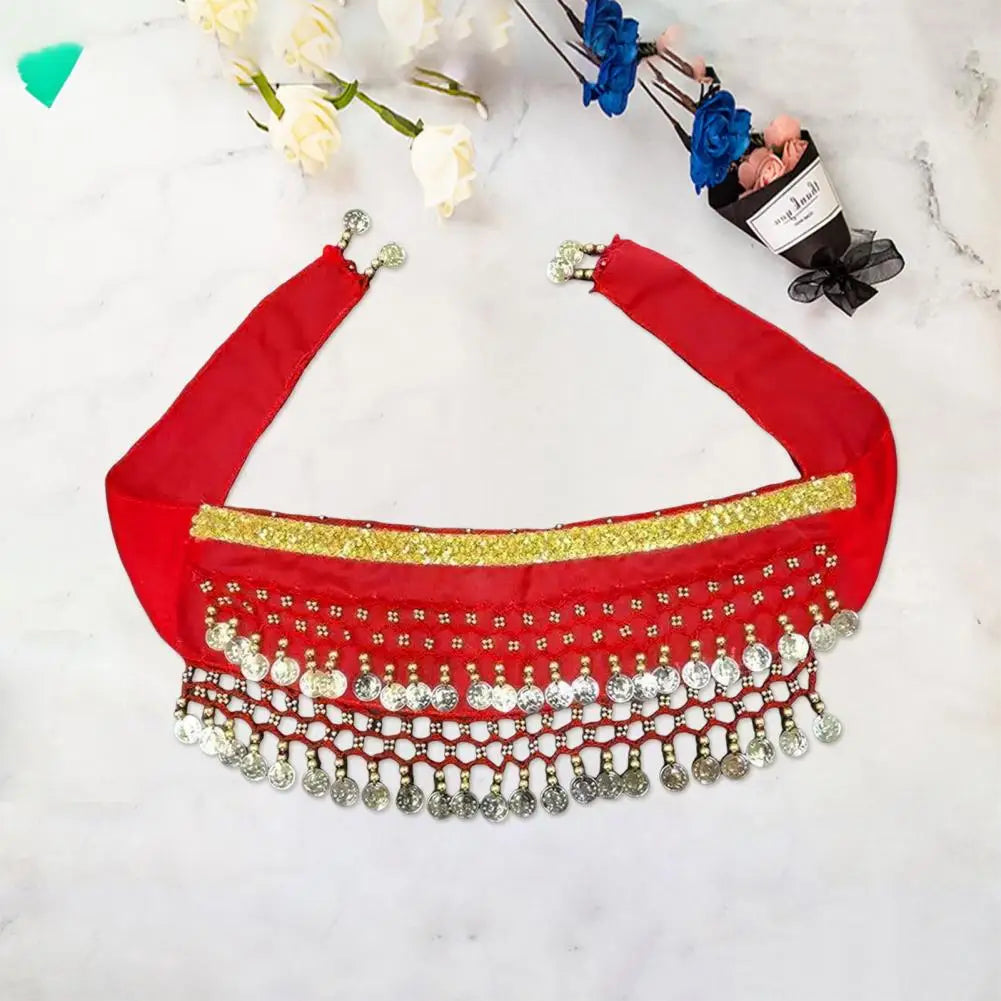 Belly Dancing Costume for Dogs and Cats - Sequined Waist Chain/Scarf
