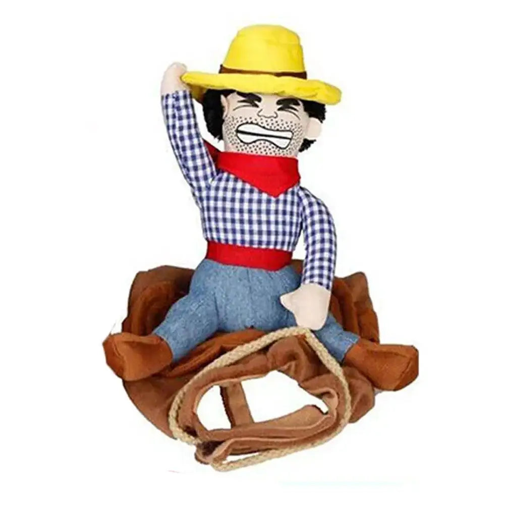 Crazy Cowboy Halloween Costume for Dog or Cat