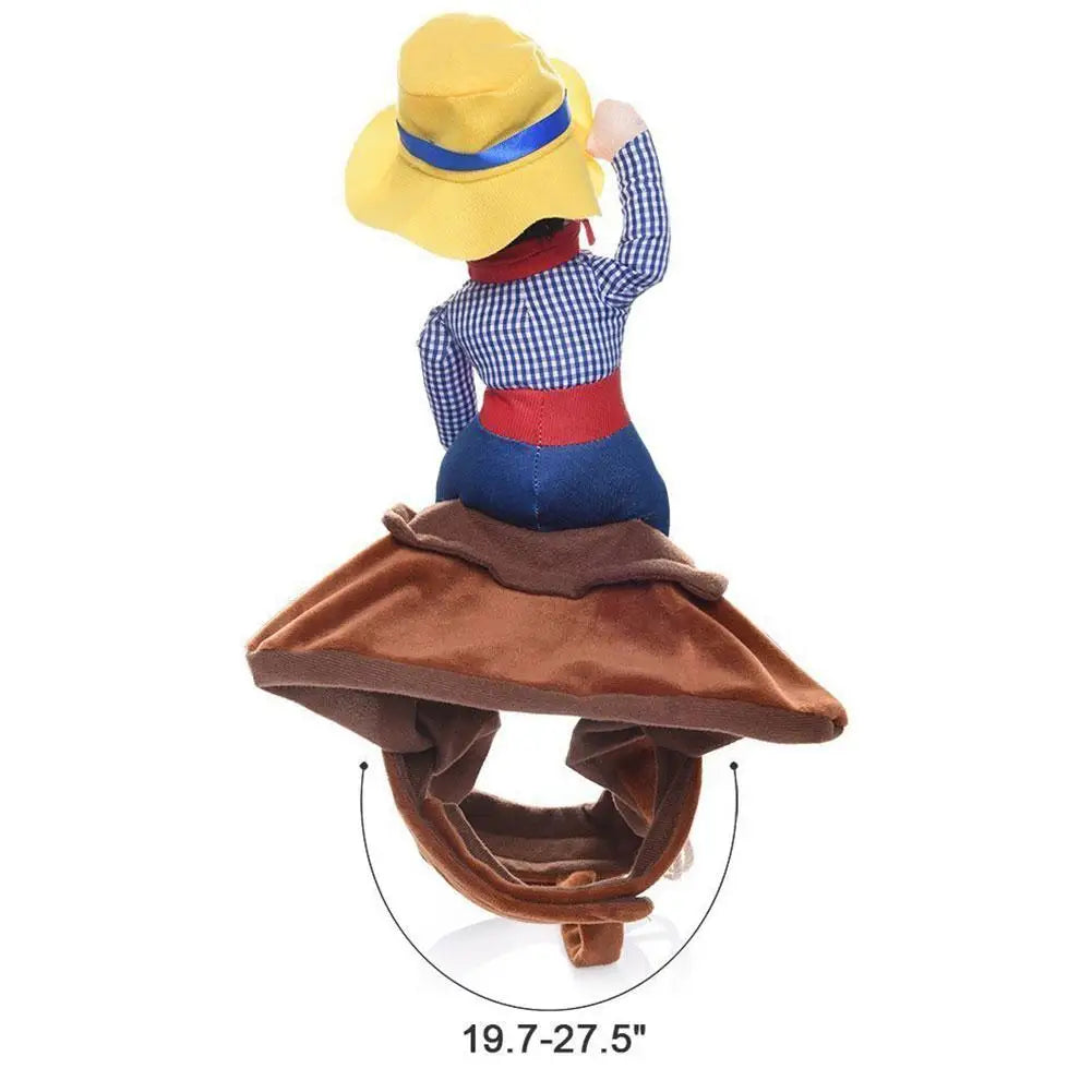 Crazy Cowboy Halloween Costume for Dog or Cat