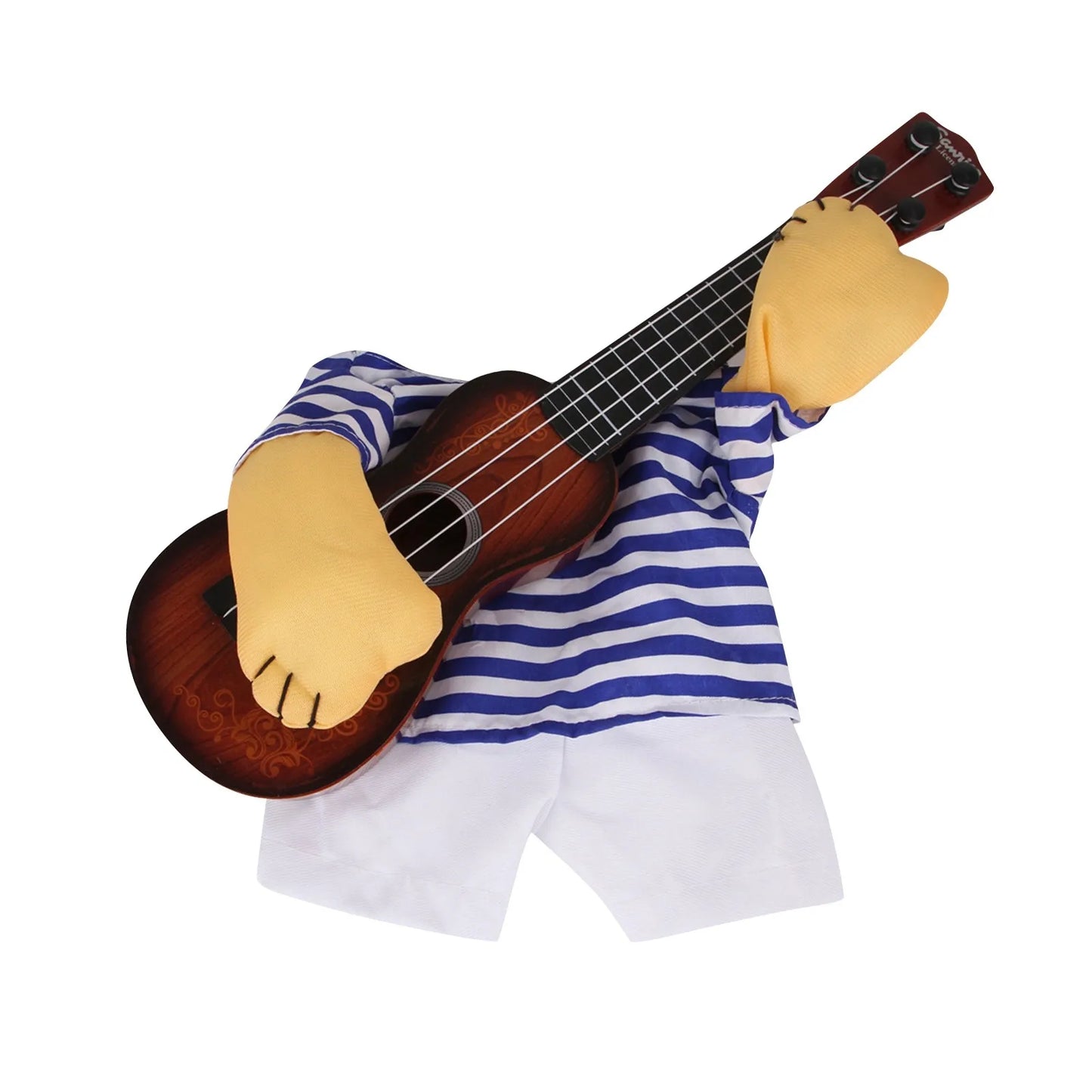Rockstar Guitar Playing Halloween Costume for Dog or Cat