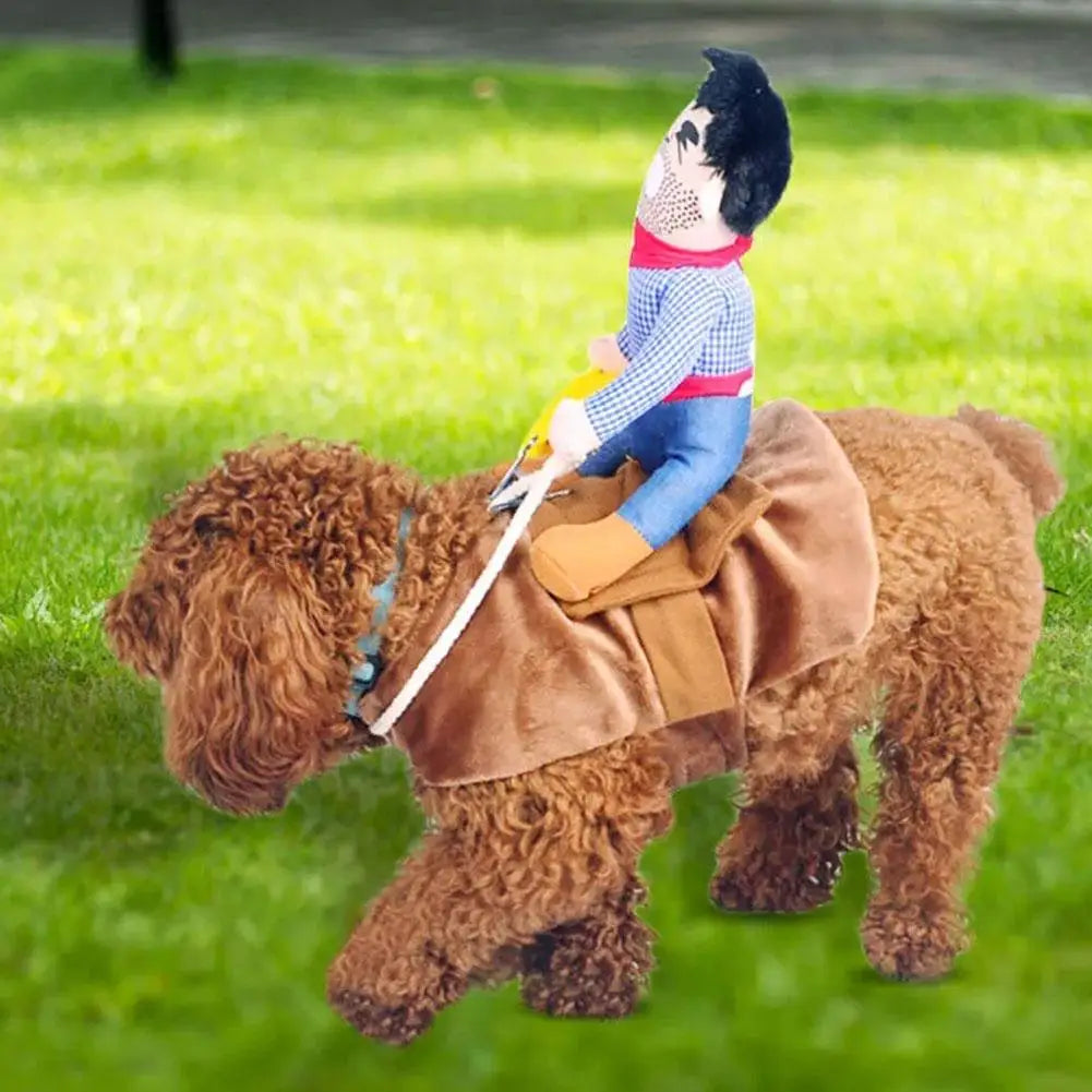 Crazy Cowboy Halloween Costume for Dog or Cat