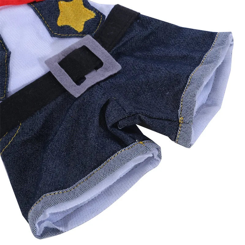 Wild West Cowboy Costume for Dog or Cat - Halloween Costume