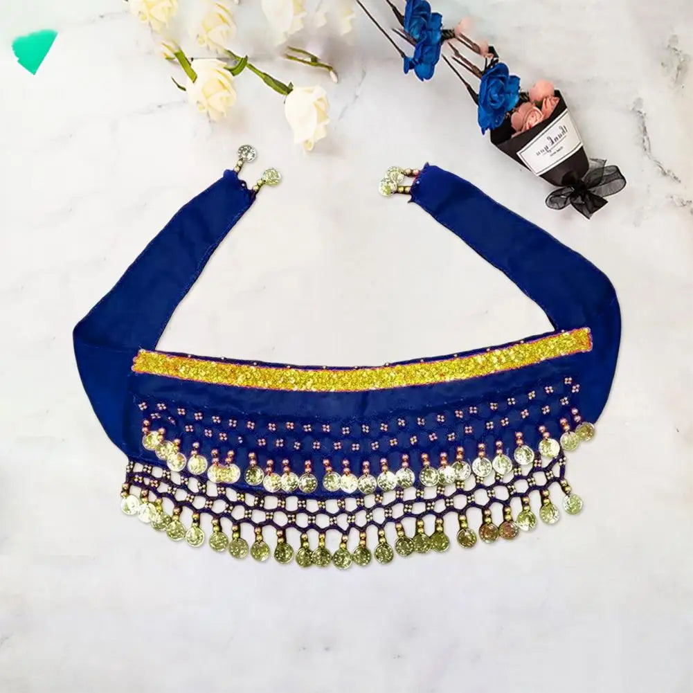 Belly Dancing Costume for Dogs and Cats - Sequined Waist Chain/Scarf