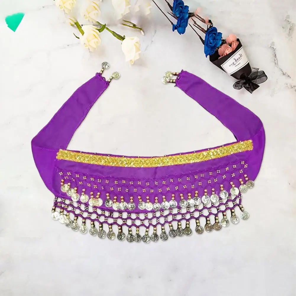 Belly Dancing Costume for Dogs and Cats - Sequined Waist Chain/Scarf