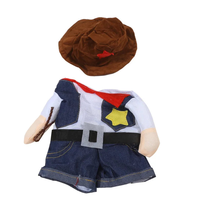 Wild West Cowboy Costume for Dog or Cat - Halloween Costume